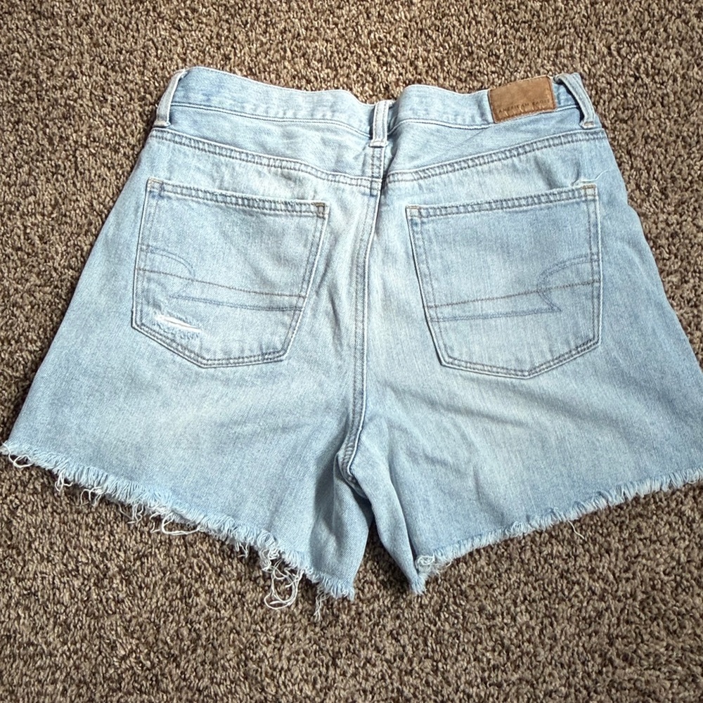 American Eagle Outfitters Light Wash Ripped Jean Shorts